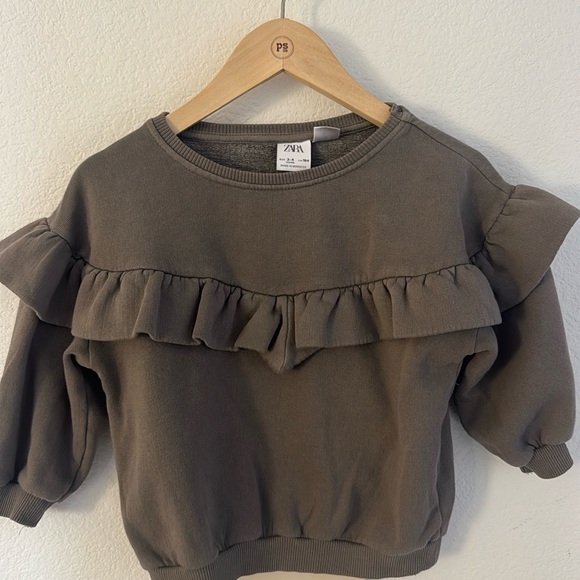 Zara Ruffle Sweatshirt - Picture 1 of 3